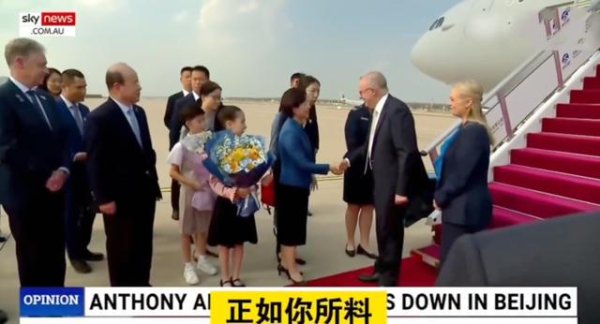 牛360配资 严月霞又火了！在北京机场迎接澳大利亚总理夫妇，气质依然优雅